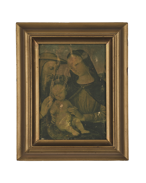 Icon painting in gold frame.