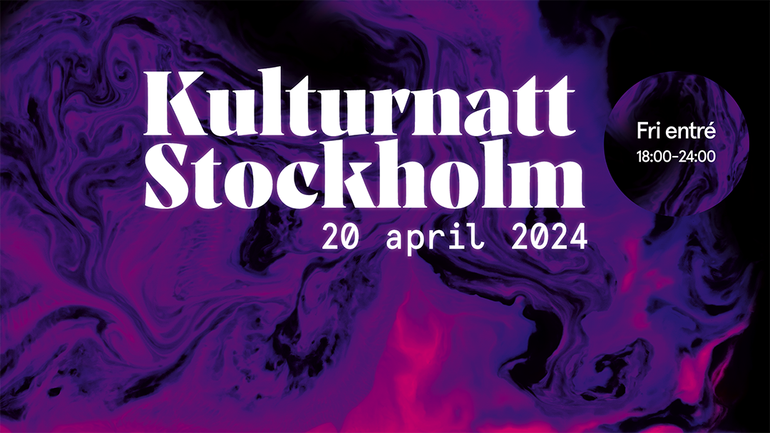 Grafisk kampanjbild för Kulturnatt Stockholm