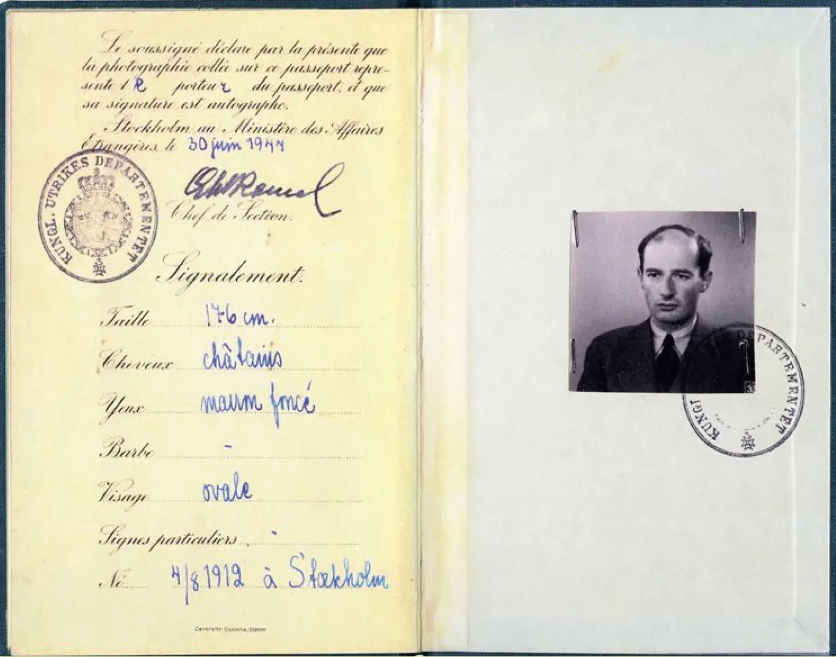 Raoul Wallenbergs diplomatpass.