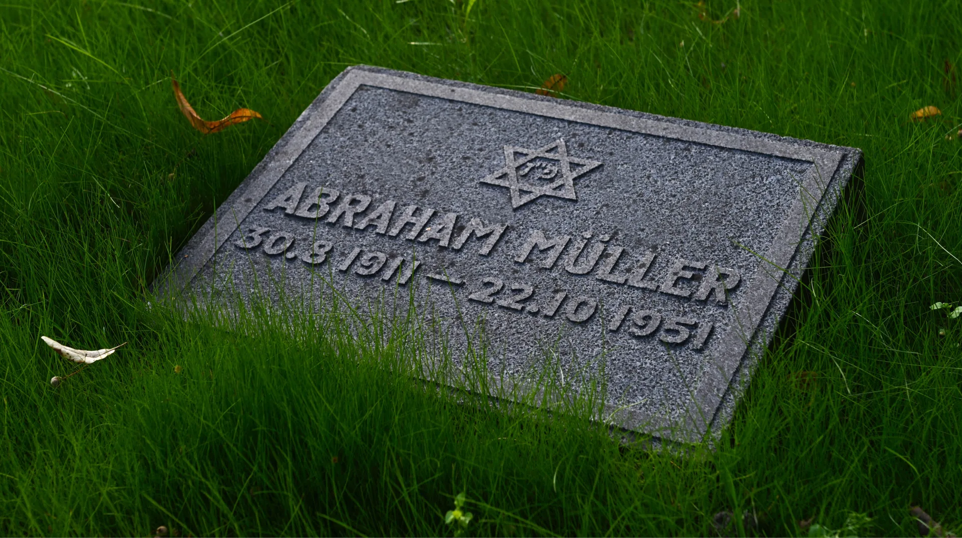 Abraham Müllers gravsten.