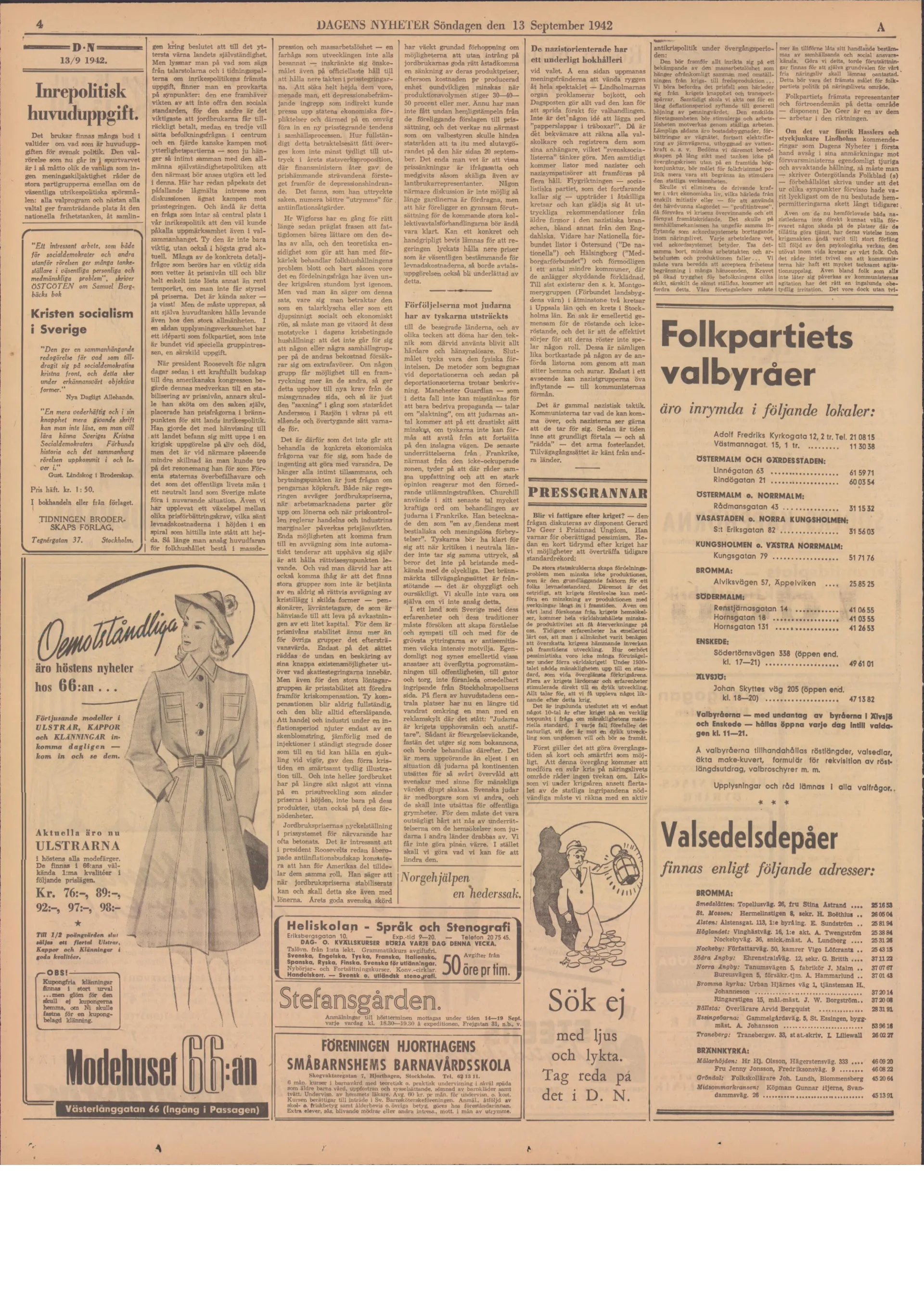 En gulnad tidningssida